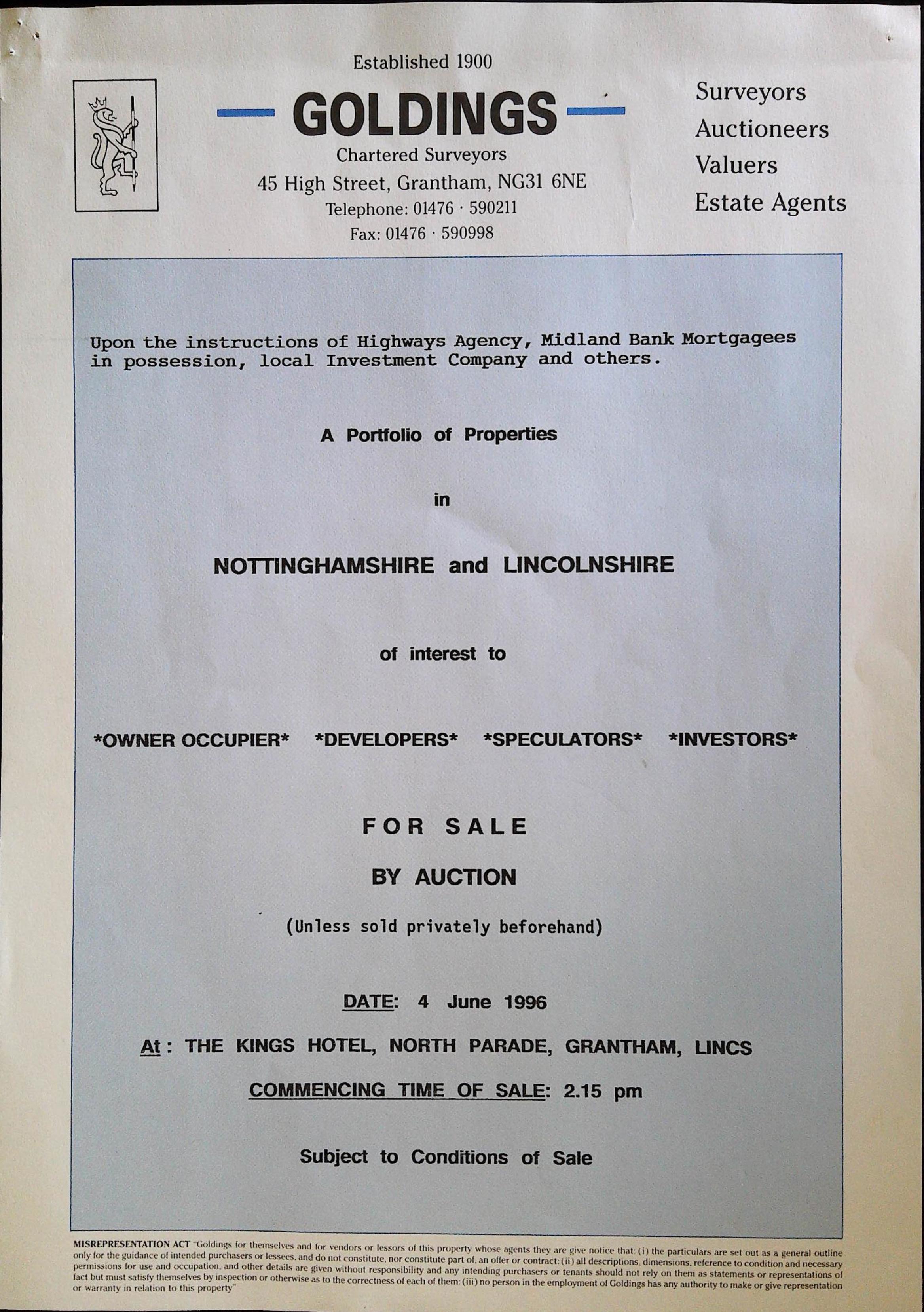 A Portfolio of Properties in Nottinghamshire and Lincolnshire Image