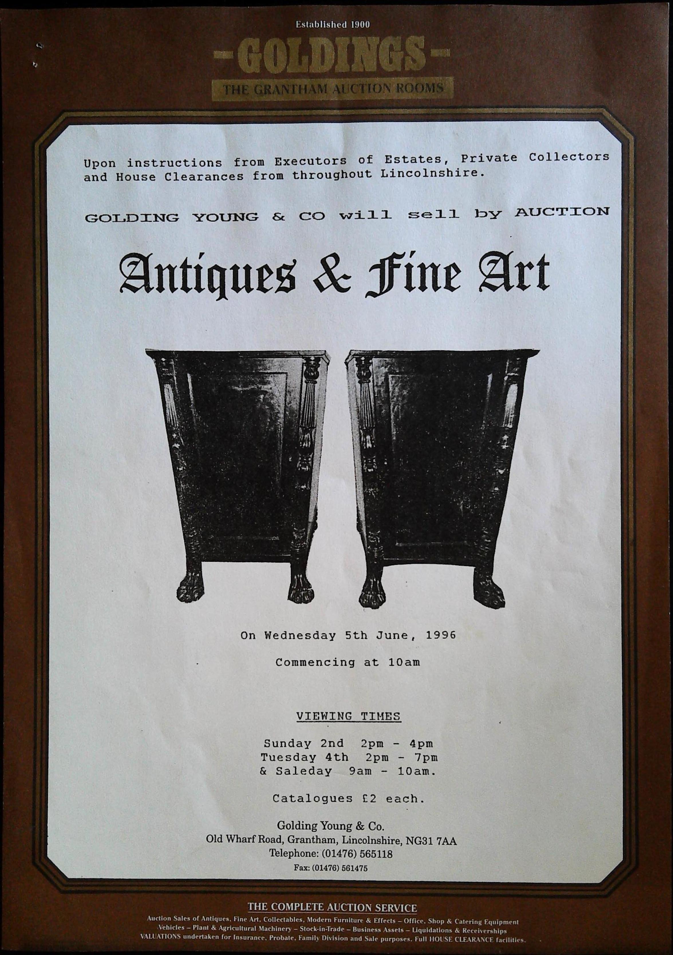 Antiques & Fine Art June 1996 Image