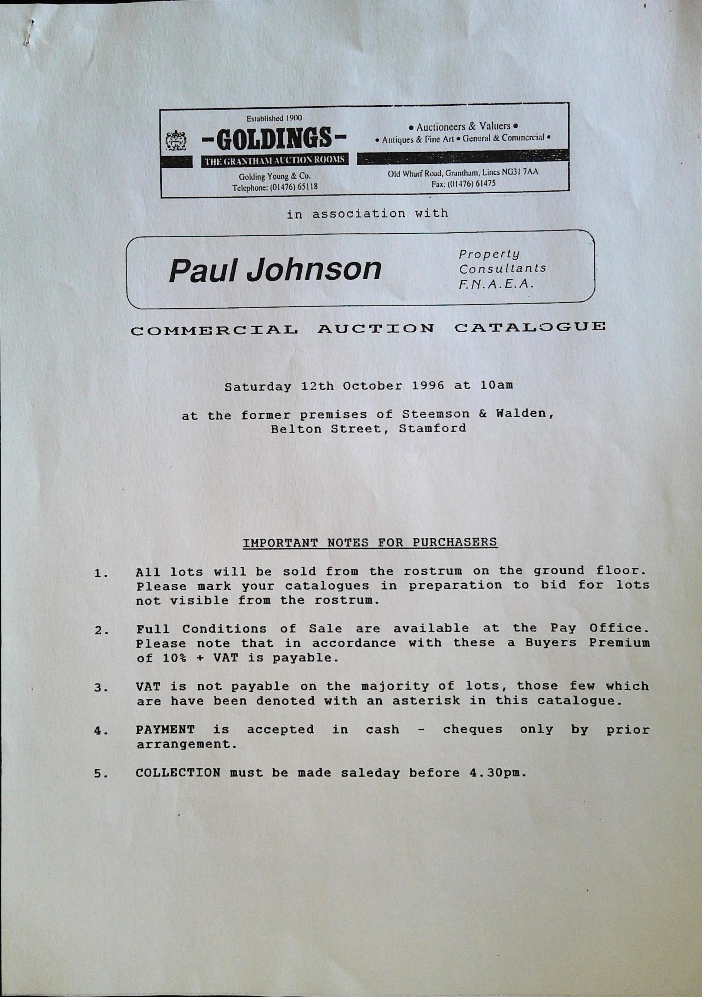 Commercial Auction Catalogue Image