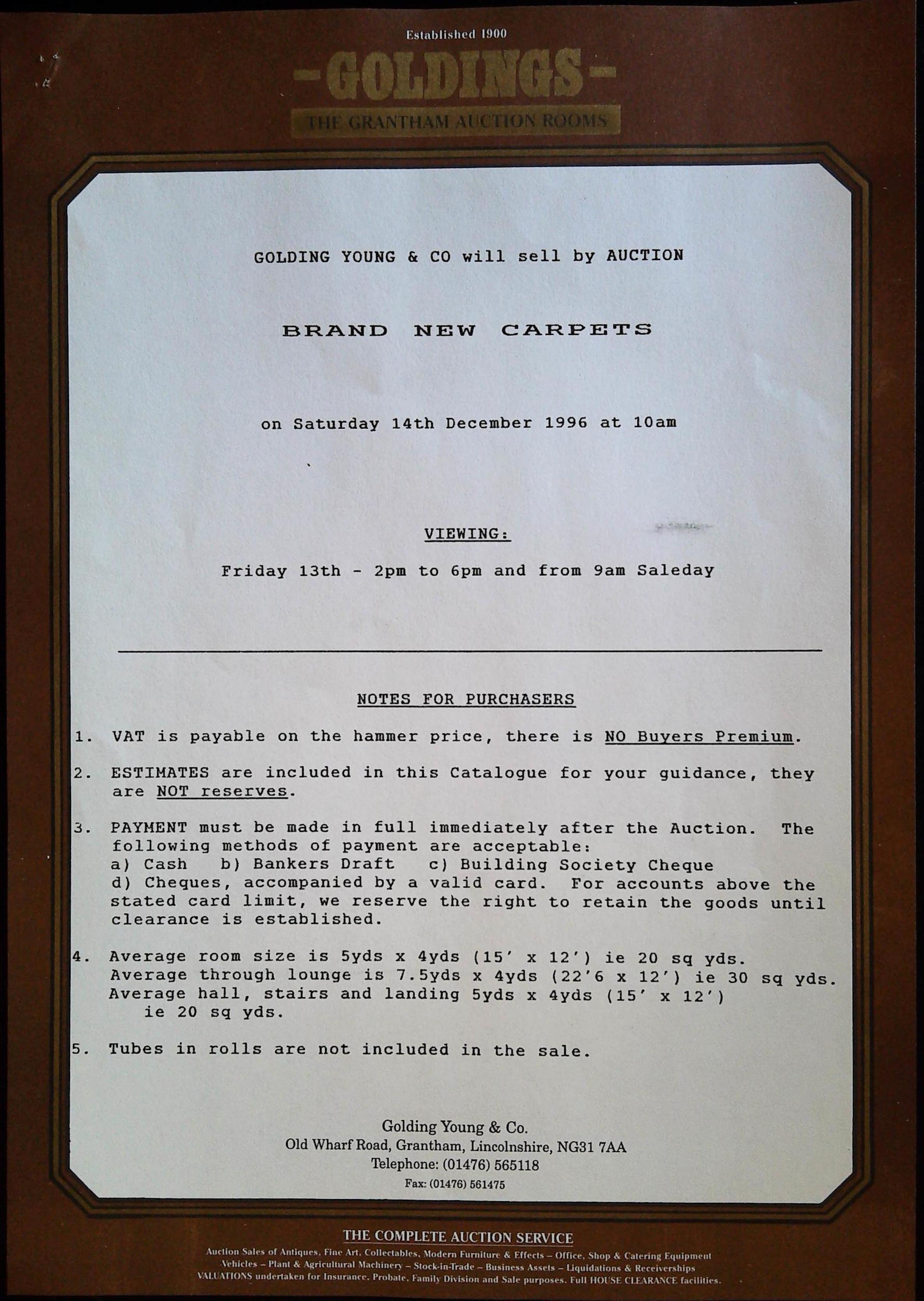 Brand New Carpets Image