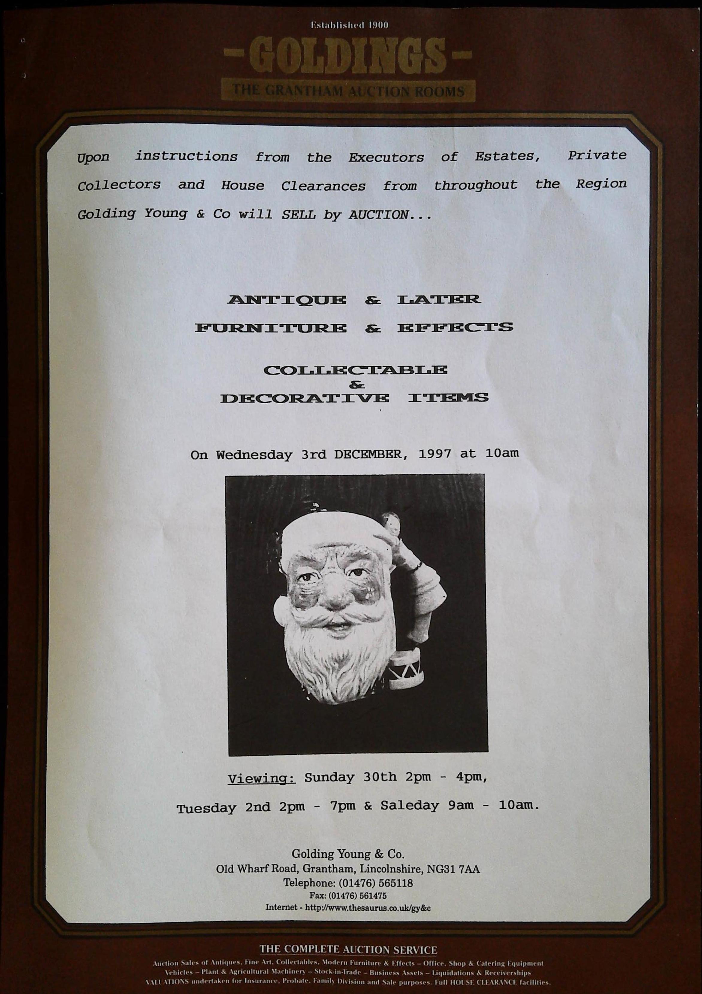 Antique & Later Furniture & Effects, etc. 031297 Image