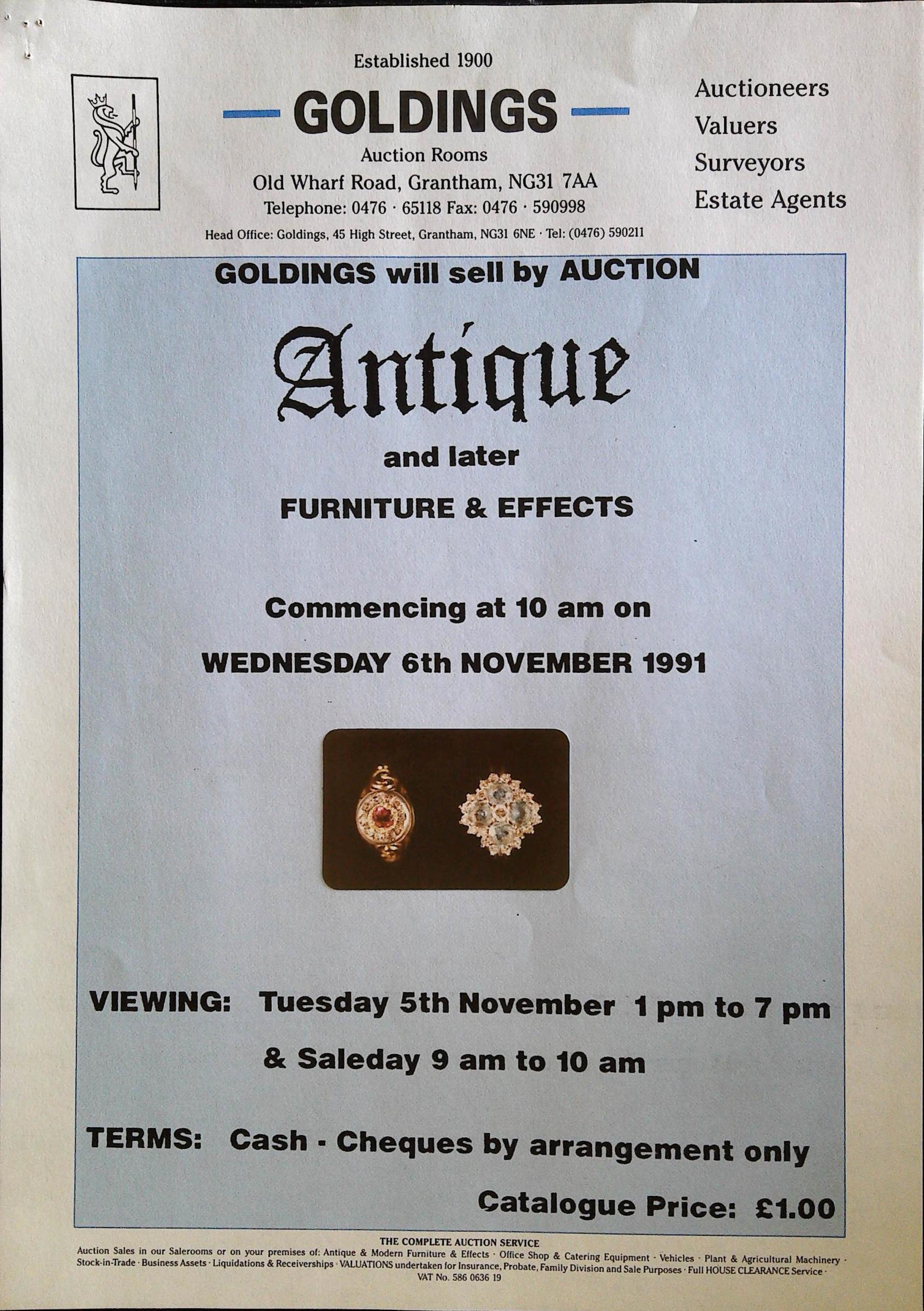 Antique and Later Furniture & Effects Image