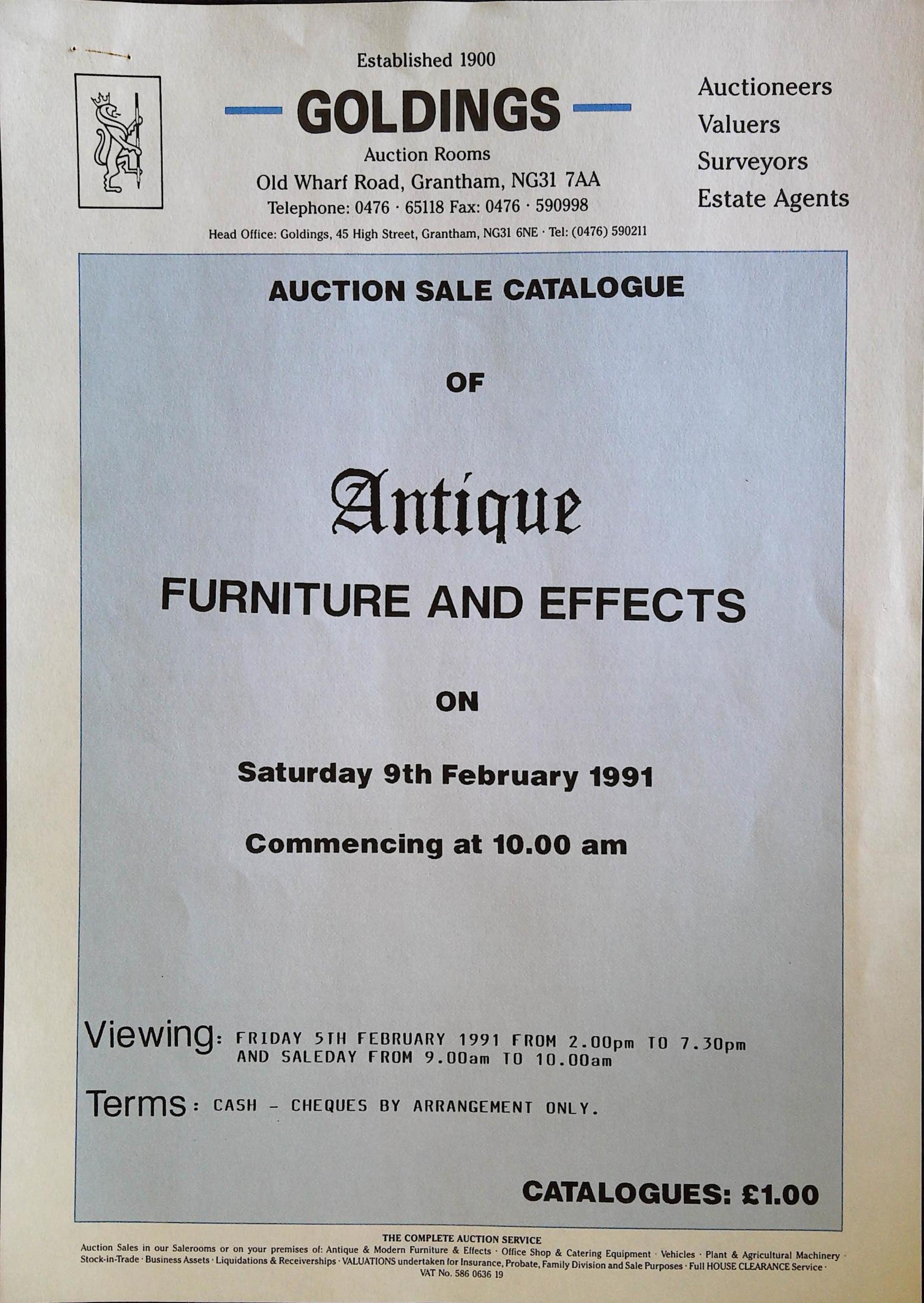 Antique Furniture and Effects 090291 Image