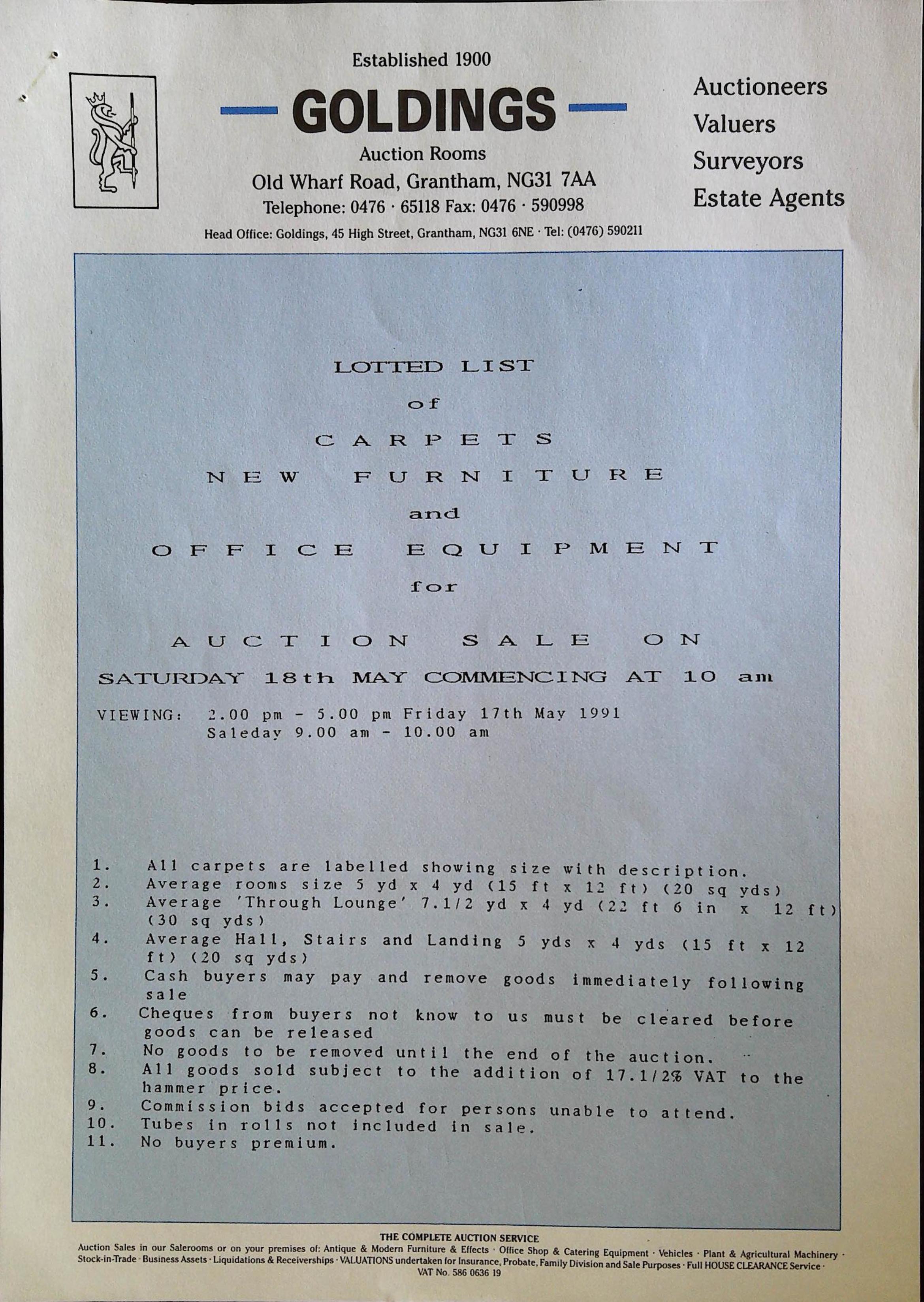 Carpets, New Furniture and Office Equipment Image