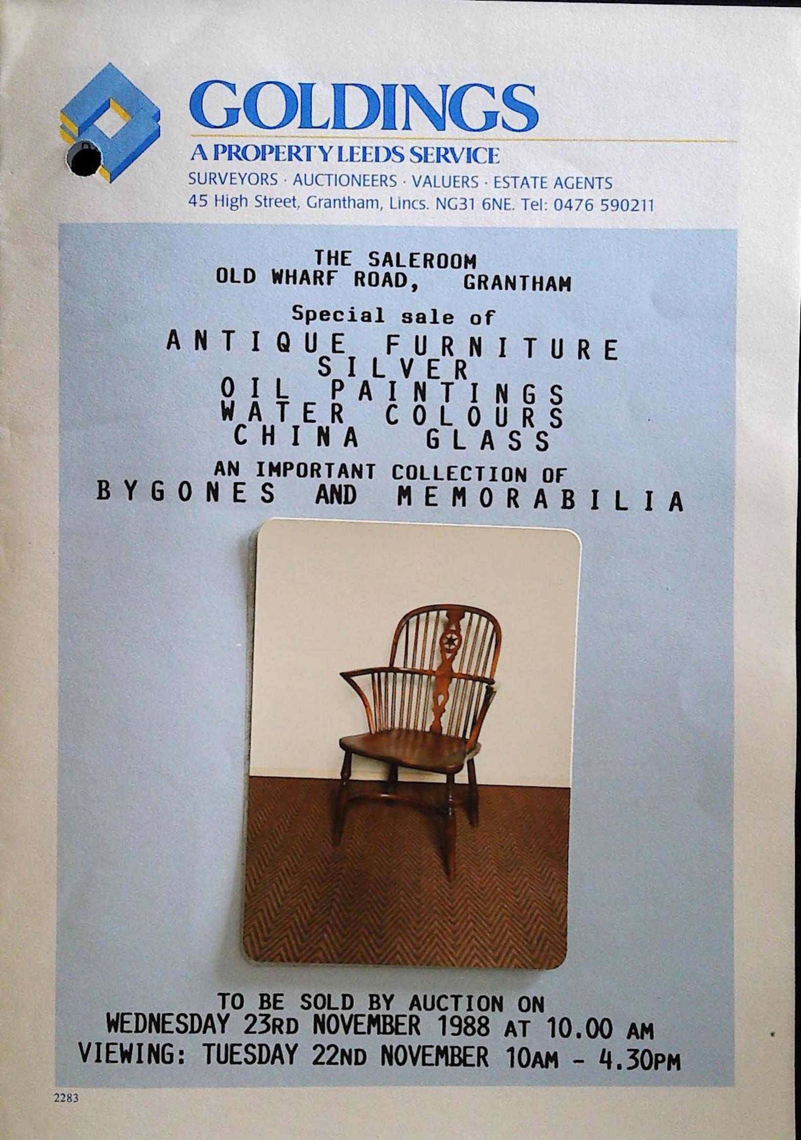 Antique Furniture, Silver, Oil Paintings, Water Colours, China, Glass Image