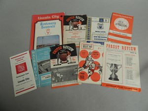 Lot 22 Lincoln City Vintage Football Programmes