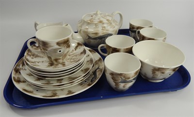 Lot 134 A rare Foley Porcelain Fish pattern tea service