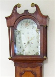 Lot 3 A mid-19thC mahogany and oak country longcase clock [417832]