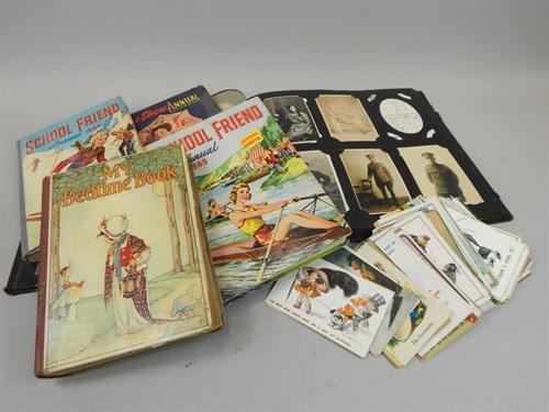 books stamps postcards ephemera