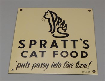 Thumbnail _lot 47 A rare Spratt's Cat Food enamel sign