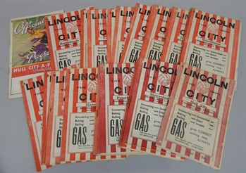 Thumbnail _lot 211 Lincoln City football programmes, 1947/48 homes and one away