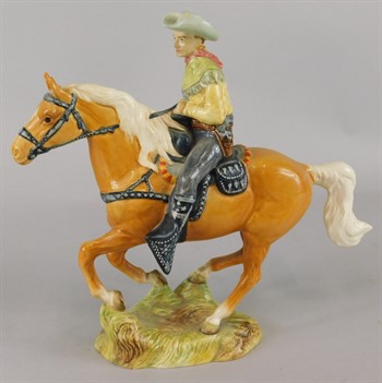 Thumbnail _lot 45 (1) A Beswick ceramic model of a cowboy riding a palomino