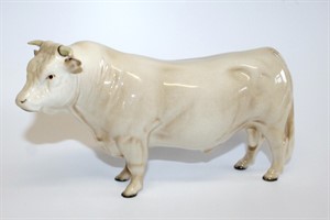Thumbnail _lot 177 A Beswick bull, in pale brown colour with horns