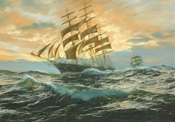 2575 John Steven Dews (b.1949). Torrens shortening sail