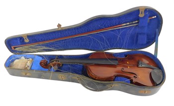 Lot 3 A Jeffery J Gilbert violin 1906, Peterborough, Vecit Anno, MDCCCCVI