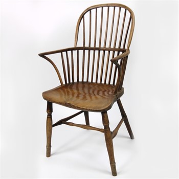 Thumbnail _lot 41 19thC ash and elm Grantham Windsor chair Hubbard Grantham